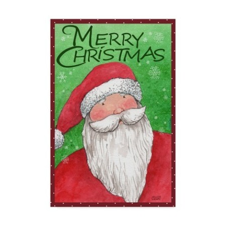 Trademark Fine Art Melinda Hipsher 'Merry Christmas Santa In Red' Canvas Art, 30x47 ALI31402-C3047GG